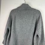 Ellen Tracy 100% Wool Cowl Neck Zip Sweater Jacket Sz XL Grey Photo 9