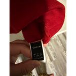 SheIn Womens Red Long Sleeve Pullover Fringe Trim Sweatshirt Size L Photo 2