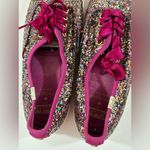 Keds X Kate Spade Fuchsia Multi Color Glitter Ribbon Tie Sneakers 6 Photo 4
