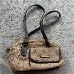 Rosetti  Woven Double Strap Handbag Purse Tan Brown Photo 0