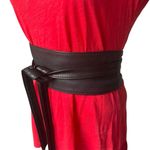 S. Oliver Leather Tie Around Belt Black Photo 2