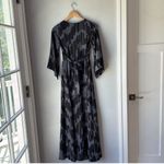 Anthropologie Corey Lynn Calter Silk  Geometric Kimono Maxi Dress Photo 2
