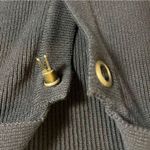 VON Saken Women’s Black Heavy Cotton Sweater Jacket Toggle Buttons Black L Size M Photo 7