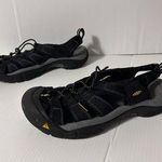 Keen Black Sandals with Yellow Accents trail hiking women fits size 9-9.5 Photo 0