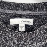 Sonoma BRAIDED DESIGN BLACK SOFT SWEATER SMALL Photo 3