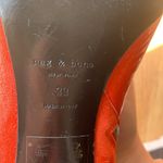 Rag and Bone  Beha Boot Orange Suede Size 9 Italian Leather Slim Stiletto Shoe Photo 4