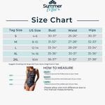 One Piece Summer Mae Women Mesh Swimsuit High Neck Tummy Control Ruched Slimming Monokini Bathing Suit Photo 4