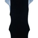 Good American NEW Belted Body Dress Midi Ribbed Knit Sweater Sleeveless V-Neck Photo 7