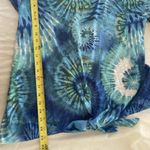 Chico's Vintage  Dandelion Blue Multi-Color Front Bow Double Strap Tie Blouse Photo 5