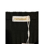 Fantaslook Sweater Womens XL Black Ribbed Full Button Accent Long Sleeve NEW Photo 5