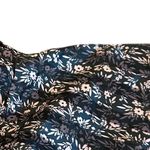 Jill Stuart Jill  Printed Ruffled-Sleeve Dress Black Pink Size 8 Women's NWOT Photo 6