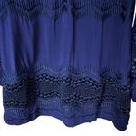 La Blanca  Womens Swim Coverup Tunic Size XS Embroidered Crochet Beach Coastal Photo 2