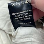 POL  Cream Black LOVE Patterned Top Long Sleeve Shirt Womens Size Large Stretch Photo 3