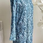 Zadig & Voltaire  Rouigi Silk Blue Snake Print Shirt Dress Photo 3