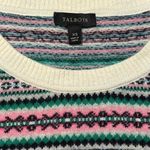 Talbots  Argyle Print Lamb's Wool Blend Holiday Sweater Cozy Cabincore Dainty XS Photo 4