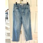Frank & Eileen  Monaghan Cropped Raw Hem 90s Light Blue Jeans Photo 1