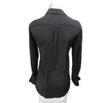 ZARA  Women's Black Pockets Slim Fit Long Sleeve Button Down Shirt Top Size XS Photo 1