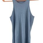 Equipment FEMME Tank Size Small Light Blue Racer *SAMPLE Stretch Ribbed Luxury Photo 0