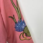 Allure Vintage 90s Y2K Floral Embroidered Applique Cotton Flax Jacket womens XL Photo 4