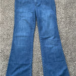 Gap women’s original flare Medium Dark Wash Y2K Jeans With Braided Design. SZ 6 Photo 0