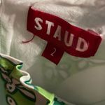 STAUD Women’s Paisley Carolina Dress Green White Paisley Print Sz 2 Photo 6