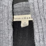 Donna Morgan  Black Gray Ribbed Knit Toggle Cardigan Sweater Women's Size Small Photo 3