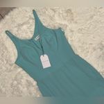 Dress the Population NWT Iris maxi slit crepe gown tranquil blue sz M Photo 4