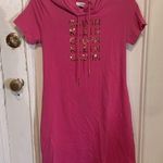 Calvin Klein Tshirt hoodie mini dress hot pink gold Photo 0