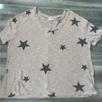 143 Story  by Line Up NWOT size medium, peach with gray stars, oversized Photo 0