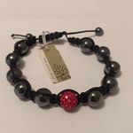 The Good Bead Black / Red Costume Beaded Bracelet Bead Adjustable $12.99 MSRP Photo 1