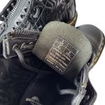 Dr. Martens Sinclair Platform Zebra Embossed Zip Up Lace Closure in Black Photo 12