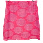 Carve Designs Organic Dellis Skirt A-Line Side Slits Pink Lantern Print Small Photo 1
