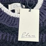 Elan Black, Blue and Beige Cap Sleeve Sweater Top - Large - NWT Photo 2