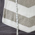 Apt. 9  Cowl Neck Chevron Sweater M White Gray Soft Cozy Tunic Knit Hygee Cozycore Photo 6