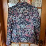 Sundance NWT  Blue Matisse Abstract Floral 100% Cotton Blazer Small Photo 4