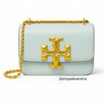 Tory Burch Eleanor Convertible Shoulder Bag – Gold Chain & Logo Detail Photo 11