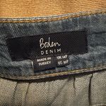 Boden Tiered Denim Midi Skirt Size 10 Petite Blue Photo 3