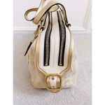 Coach NWT Metallic Gold Bonnie Linen Lurex Satchel Bag Photo 5