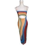 AFRM Matera Matera Dress Blue Abstract Womens Size Small Photo 2