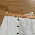 JM Collection  100% Linen Skirt A-Line Button Front Midi Summer White‎ Photo 2