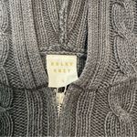 Uniqlo Bulky Knit Y2K Cable Knit Full Zip Sweater. Navy. Small. Photo 2