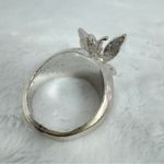 Park Lane Vintage Butterfly Ring  Faux Silver and Rhinestone Photo 4