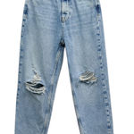 ZARA  Ripped Mom Fit Jeans High Rise Ankle Length size 2 Photo 0