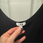 LNA Black Fitted Cut Out Tank Top Photo 2