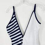 Revolve Lovers + Friends Valora One Piece Swimsuit Size Small NWT Blue & White Photo 3