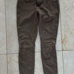 7 For All Mankind  Taupe Suede Like Cropped Pants Sz 26 Photo 0