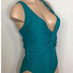 Nicole Miller New.  plunge neck swimsuit. XL. Normally $120 Photo 5