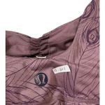 Lululemon Aria Tank Top Peacock Feather Logo RARE PRINT Women's Size 4 | 17-607 Photo 5