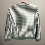 Madewell  MWL Velour Crewneck Sweatshirt in Stripe
Size XS Photo 3