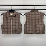 Marsh Landing Vintage VTG  Cropped Plaid Wool Blend Vest size S Small Photo 1